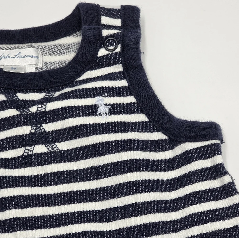 Ralph Lauren baby boy striped outfit size 3 months